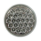 4" Round LED Light Clear/Red 24 Diode