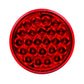 4" Round Led Light Red/Red 24 Diode 4”