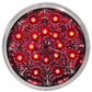 4 Round 16 Led Light (Red Leds / Clear Lens) - Lighting & Accessories