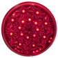 4 Round 16 Led Light (Red Leds / Red Lens) - Lighting & Accessories