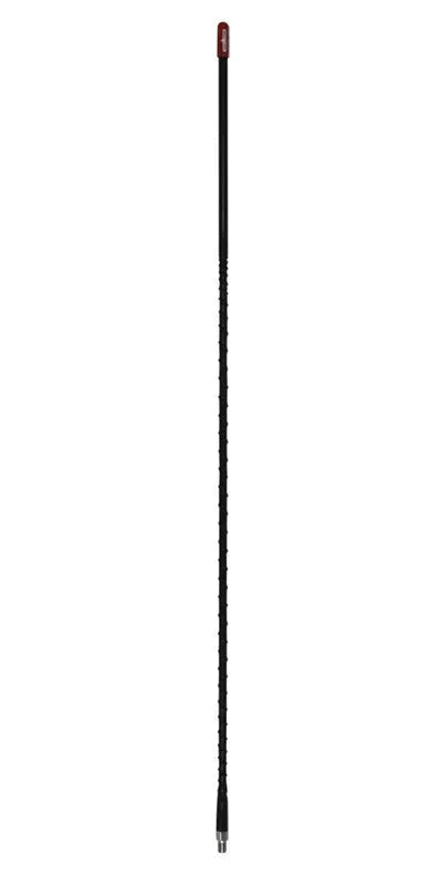 4' Whip Fiberglass Antenna (Black) (2 Pack)