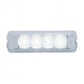 4 White LED Rectangular Auxiliary /Utility Light Wl Reflector - Clear