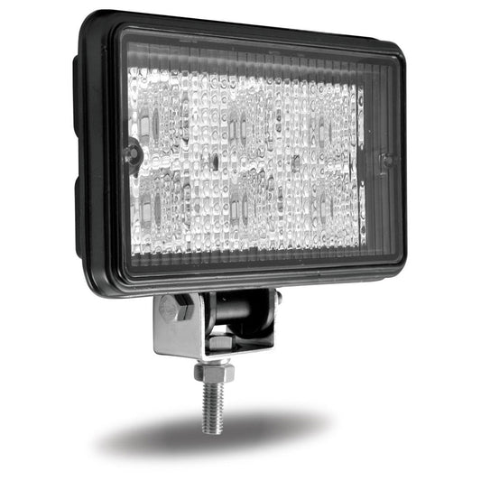 4" x 6" Rectangular Heavy Duty LED Work Light - Flood Beam - 600 Lumens (6 Diodes)