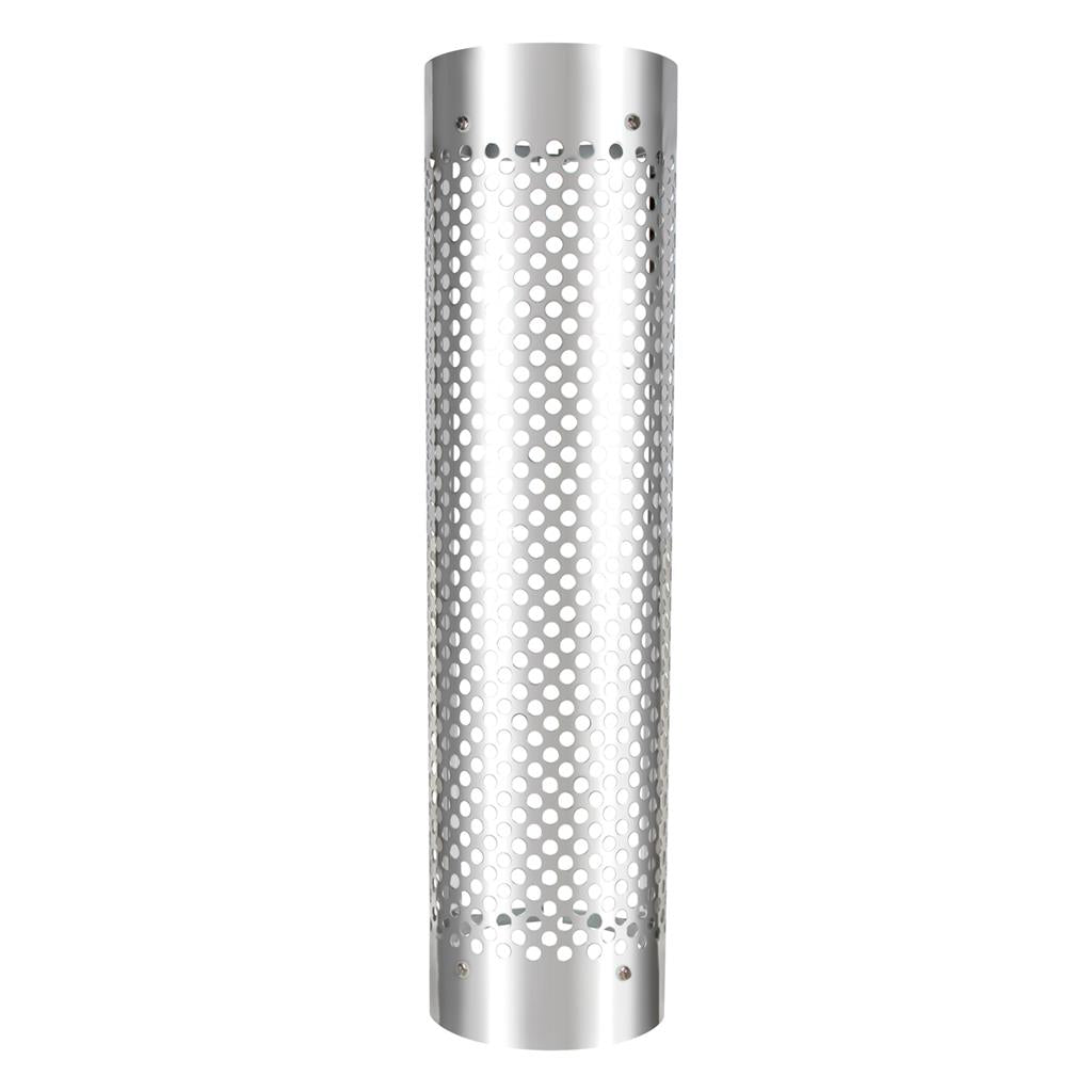 48" Tall 270 Degree Stainless Exhaust Muffler Shield For 10" Diameter Exhaust - Round Slot