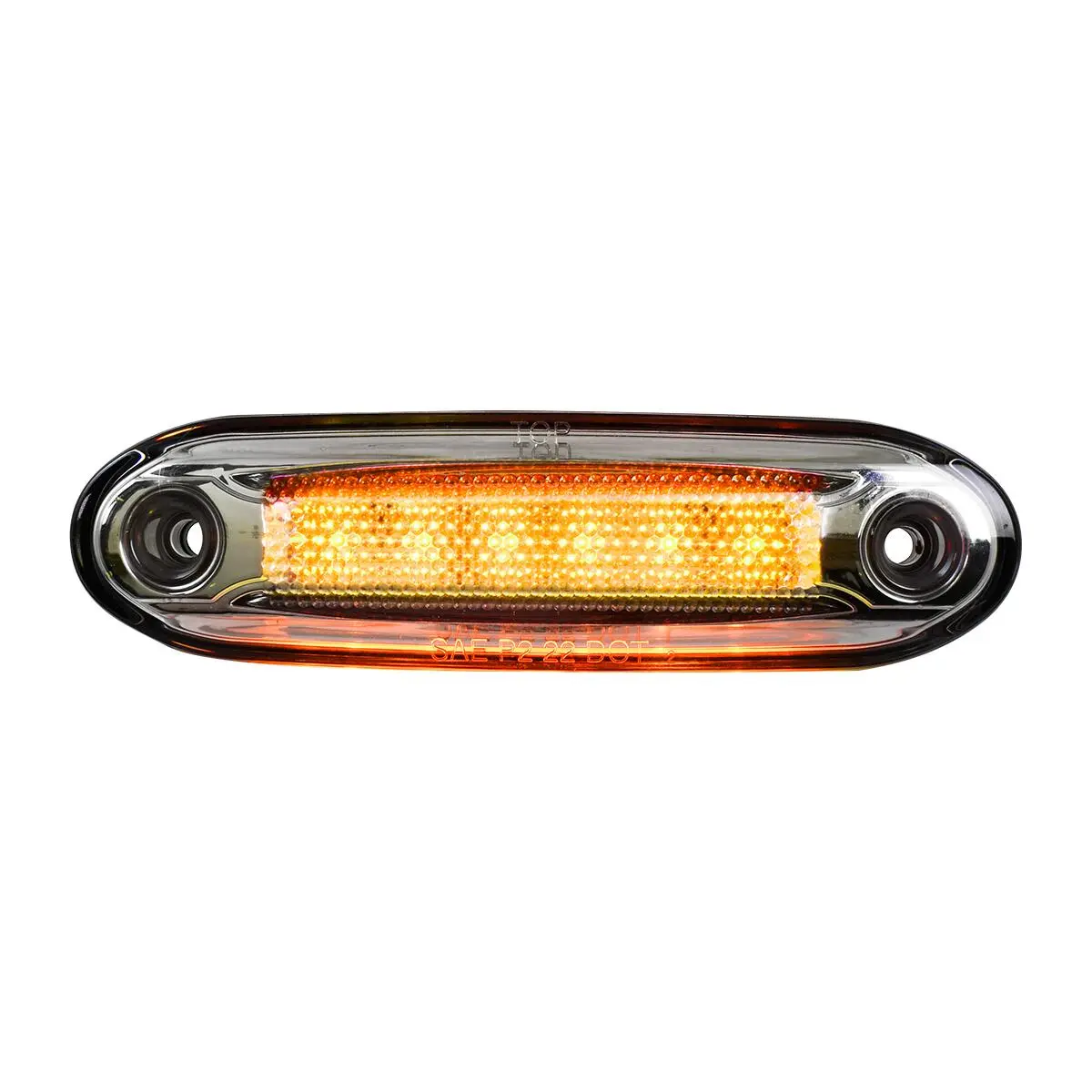 5-1/8″ Rectangular Led Side Marker Light Amber / Amber With Under Glow Effect