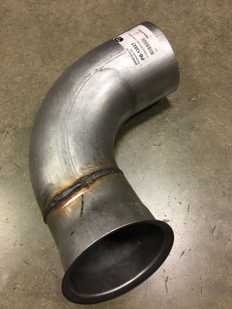 5" 2-Bend Od/Flare Turbo Pyro Alz. Compares to 14-13822 Peterbilt