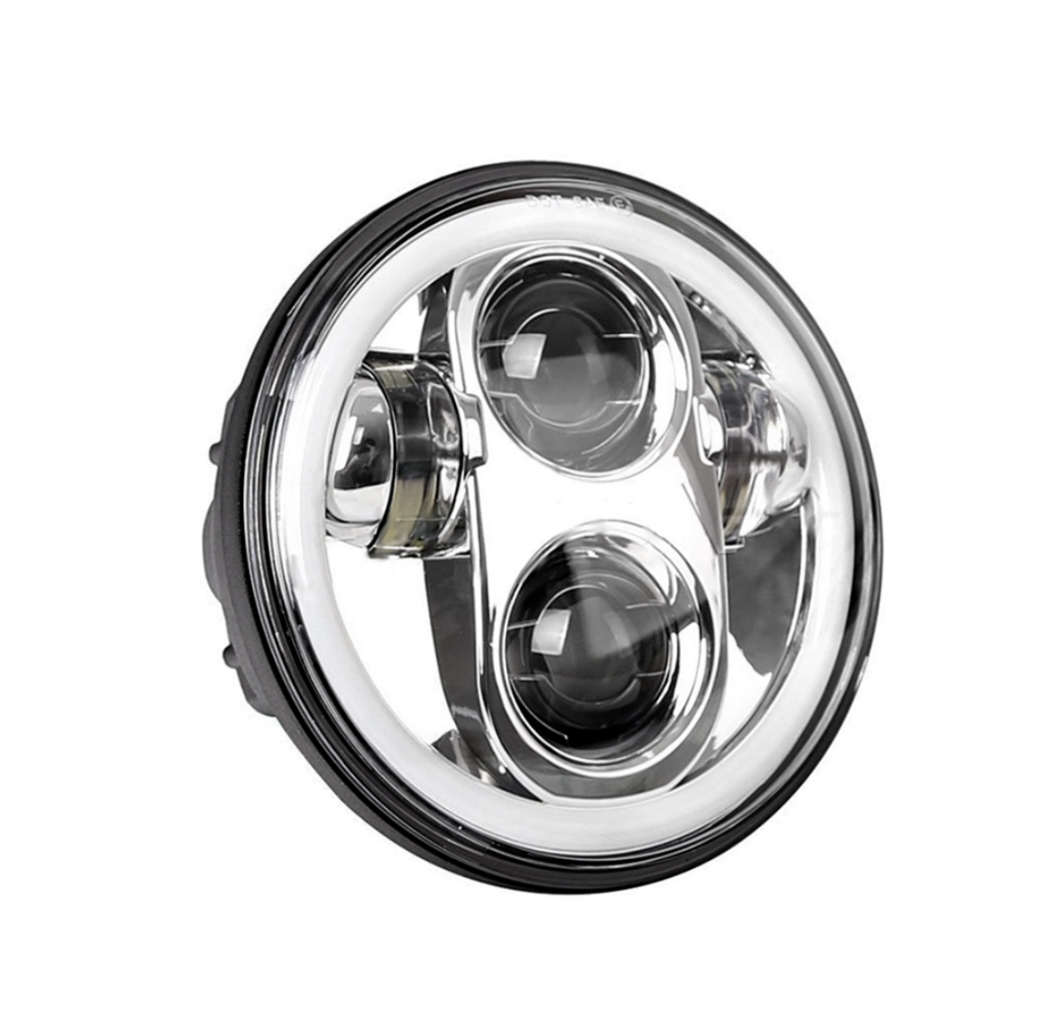 5 3/4" ROUND PROJECTOR LED HEADLIGHT -  (CHROME)