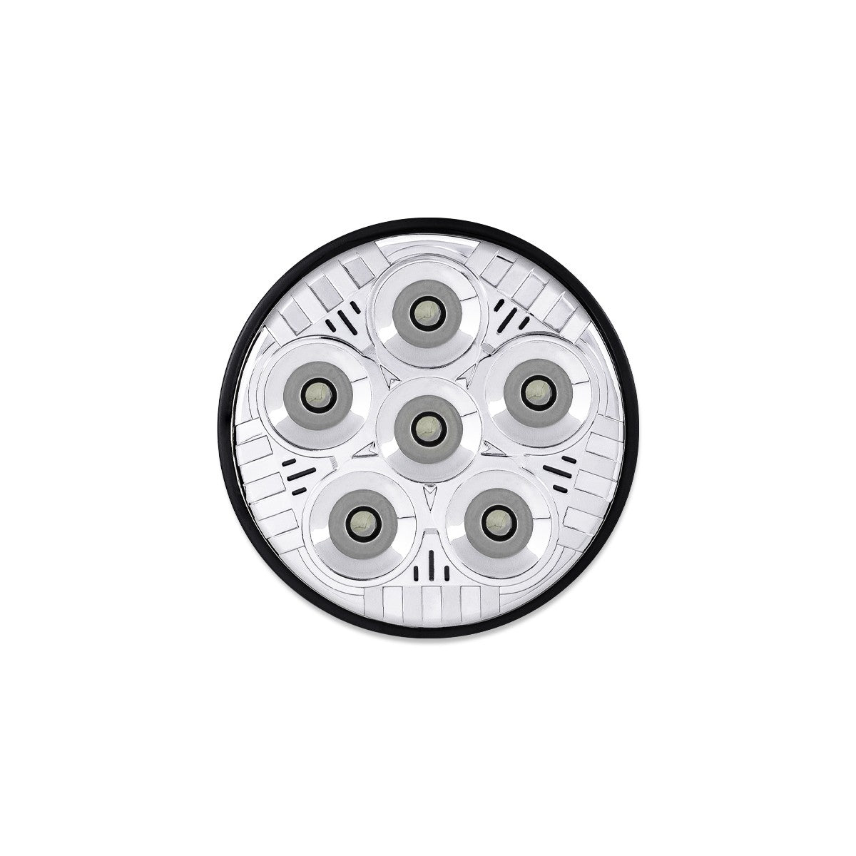 5" Legacy Series 4411 Replacement Chrome Round Spot Beam Led Work Light (6 Diodes)