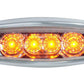 5" Star Led Clearance Amber/ Clear Lens
