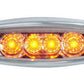 5" Star Led Clearance Amber/ Clear Lens
