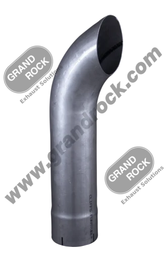 5" x 24" Curved Top ID Aluminized Exhaust Stack