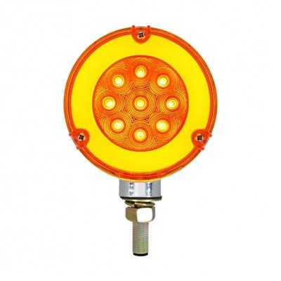 54 LED "GLO" Double Face Turn Signal Light - Amber & Red LED/Amber &