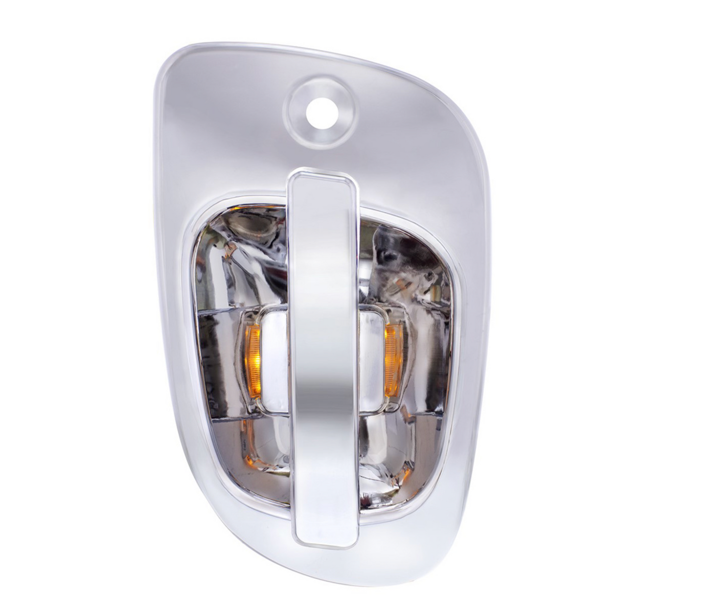 6 AMBER LED CHROME DOOR HANDLE COVER FOR 2008-2017 FREIGHTLINER CASCADIA - PASSENGER