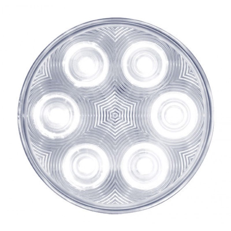 6 Led 4 Back-Up Light - White W/ Clear Lens - Lighting & Accessories