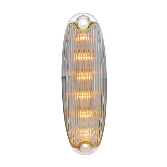 6 LED Cascadia Cab Light - Amber LED/Clear Lens