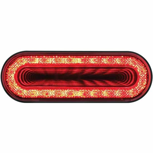6" Oval Vortex RED/RED Light (Stop, Turn, Tail ) 24 LEDs