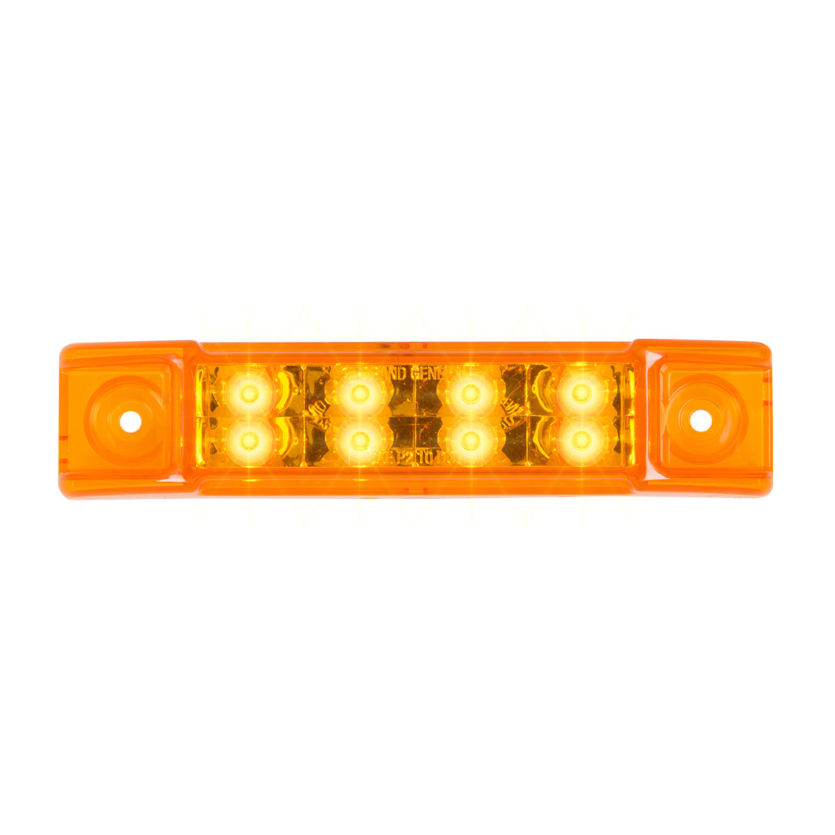 6" Rectangular Surface Mount Pearl Marker & Turn LED Light Amber/Amber