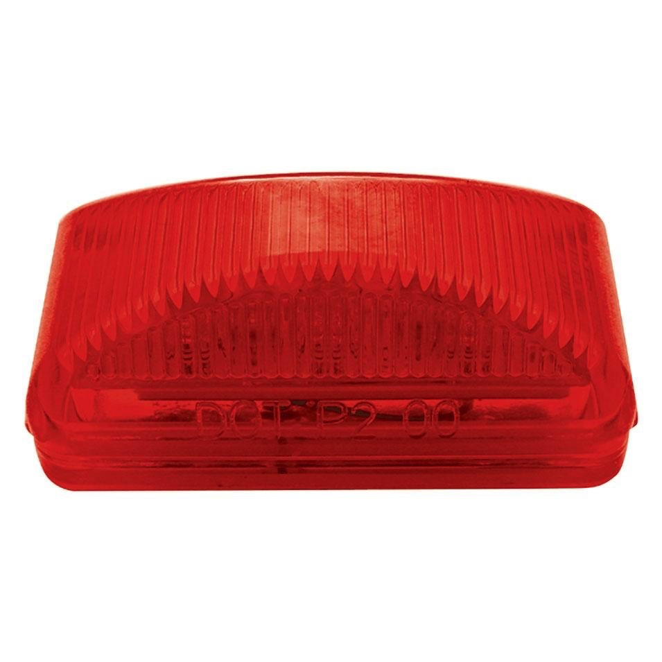 6 Led Rectangular Clearance/marker Light - Red Led/red Lens - Lighting & Accessories