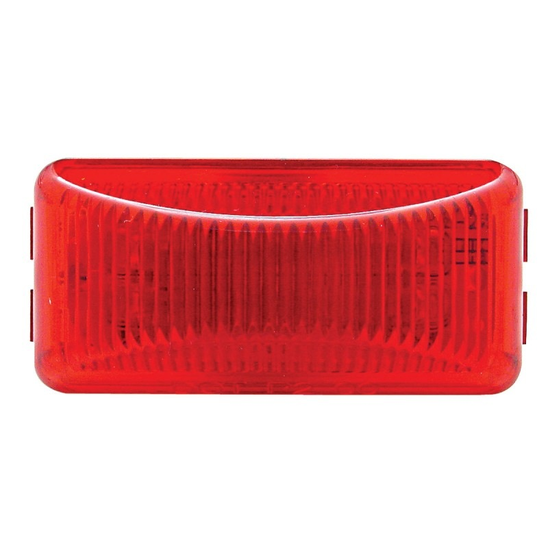 6 Led Rectangular Clearance/marker Light - Red Led/red Lens - Lighting & Accessories