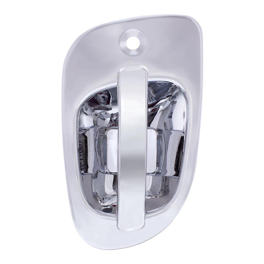6 White LED Chrome Door Handle Cover for Freightliner Cascadia