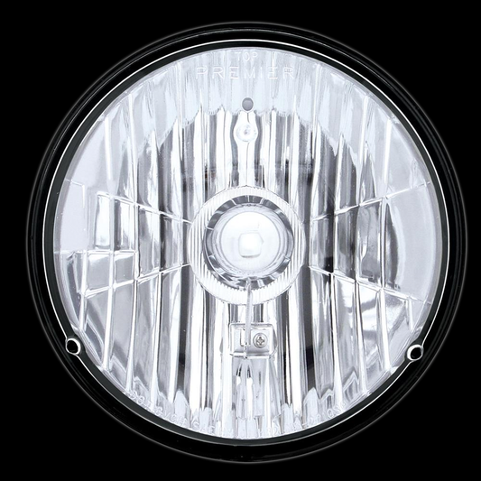 7" DIA Crystal HDLT Bulb- H4. Replaces H6017/H6024 Round Headlight