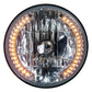 7" Headlight w/ Amber Led 8" Bullet Plug Wiring (Gl-1316-Y)