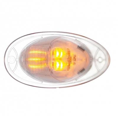 7 LED Freightliner Turn Signal Light - Amber LED/Clear Lens
