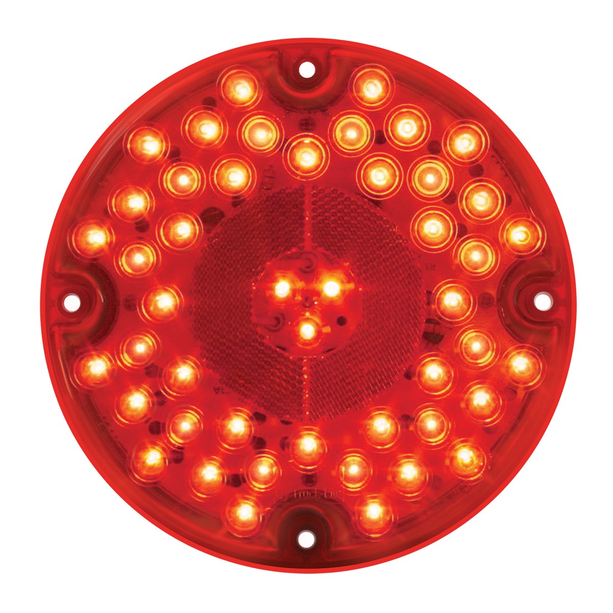 7" School Bus Light Led Red/Red