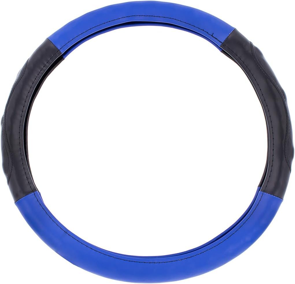 70405 - 18" Steering Wheel Cover - Black & Blue