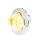 74651GG - Amber/ Clear 3/4″Dia. Mini Wide Angle LED Dual Function Sealed Light With Chrome Plastic Bezel