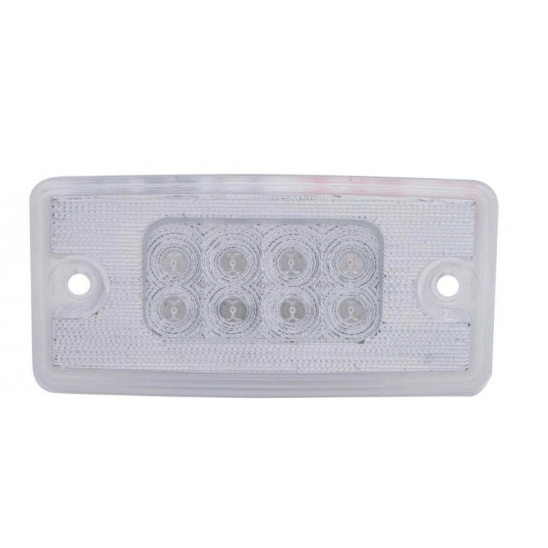 8 Led Freightliner Reflector Cab Light - Amber Led/clear Lens - Lighting & Accessories