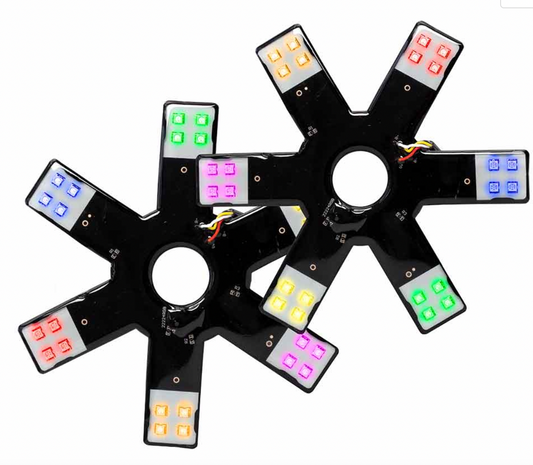 8″ RGB Multi-Color Auxiliary Star LED Light Kit – 24 Diodes