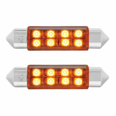 8-SMD High Power LED 211-2 Light Bulb - Amber (2 Pack)