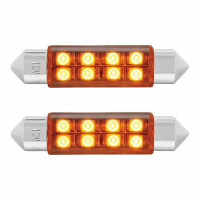 8-SMD High Power LED 211-2 Light Bulb - Amber (2 Pack)