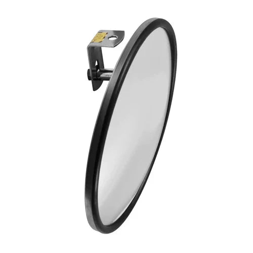 8" Stainless Steel Spot Convex Mirror Concave Back Offset Mount