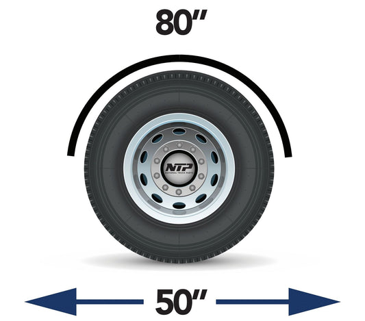 80″ SMOOTH SINGLE AXLE FENDERS ROLLED EDGE – 14 GAUGE