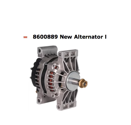 8600889- Alternator, 24Si, 160 Amps, 12V, Pad Mount, Delco Remy.