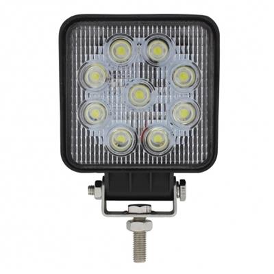 9 High Power 3 Watt LED Square Work Light, Competition Series