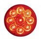 9 LED 2 1/2" Reflector Clearance Marker - Red LED/Red Lens