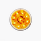 9 LED 2.5" Round Pure Reflector Light (Clearance/Marker) - Amber LED/Clear Lens