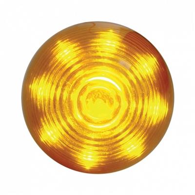 9 LED 2" Beehive Clearance/Marker Light - Amber LED/Amber Lens