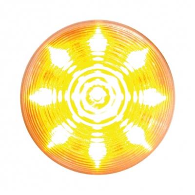 9 LED 2" Beehive Clearance/Marker Light - Amber LED/Clear Lens