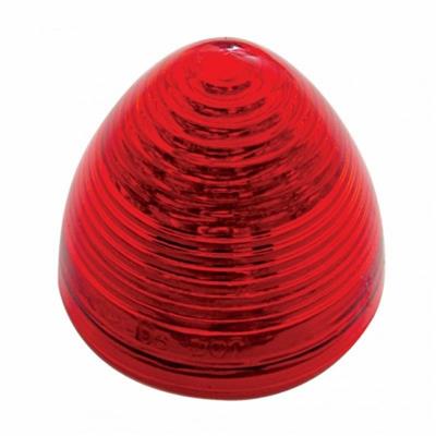 9 LED 2" Beehive Clearance/Marker Light - Red LED/Red Lens