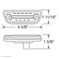 9 LED Peterbilt 579 & Kenworth T680 T770 T880 Rectangular Cab Light - Amber LED / Amber Lens Lighting & Accessories
