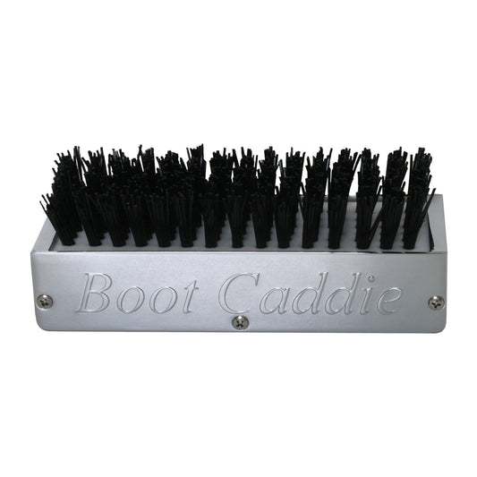 98990GG- Boot Caddie Chrome Aluminum W/ Black Brush