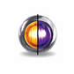 Mini Button 2 Diodes Led Light, Amber/Purple