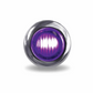 Mini Button 2 Diodes Led Light, Amber/Purple