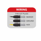 Mini Button 2 Diodes Led Light, Amber/Purple
