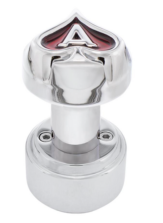 Ace of Spades Thread-on Shift Knob & Adapter for Eaton Fuller style 9/10 shifter - Chrome