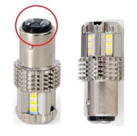 Amber - 15 LED 1157 Bulb for Glass Lens Light. Super Bright (2nd Gen.)